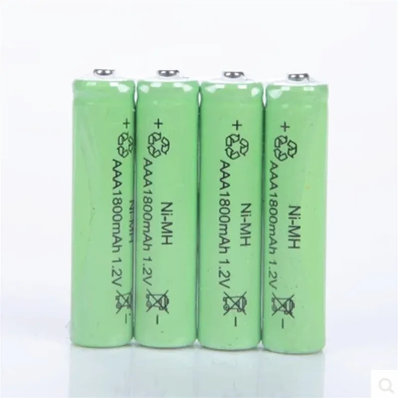 4x AA 3800mAh или 4x AAA 1800mAh 1,2 V NiMH зеленая аккумуляторная батарея 2A 3A для флэш-светильник, игрушечный аккумулятор