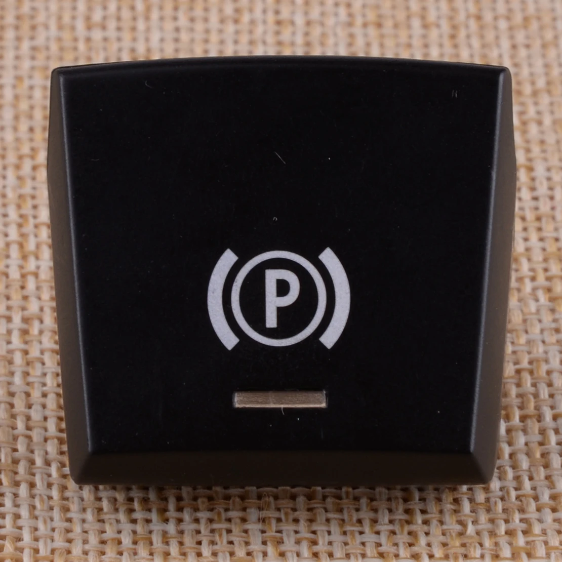 DWCX 1Pc Black ABS Handbrake Parking Brake Switch P Button Cap Cover