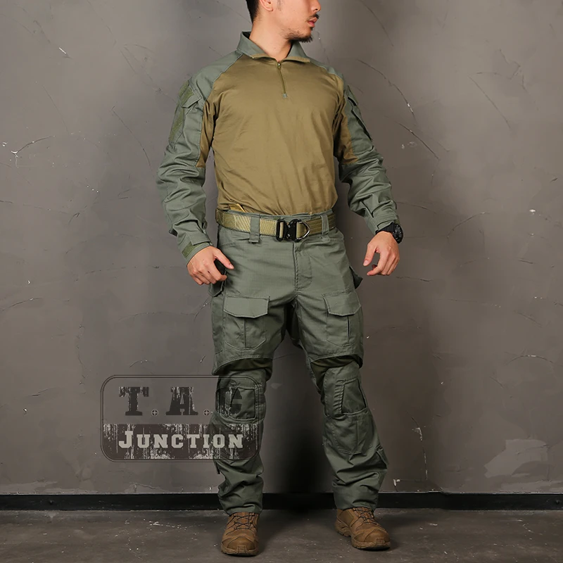 

EMERSONGEAR G3 Combat Uniform EMERSON Shirt & Pants with Knee Pads Set Tactical Airsoft Wargame Hunting GEN3 BDU Suits