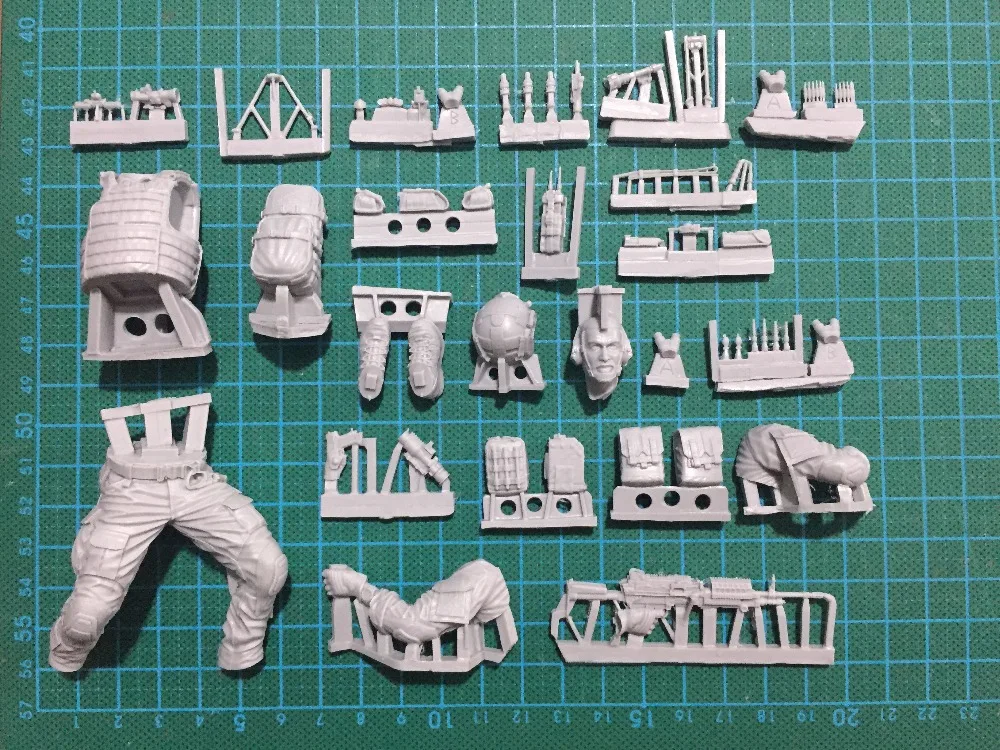 1/16 resin смоляная фигурка Современная US Specal Force MG Gunner