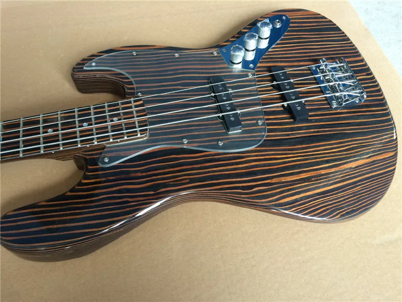 Electric bass guitar new fen Zebra wood guitar/guitar in chinain