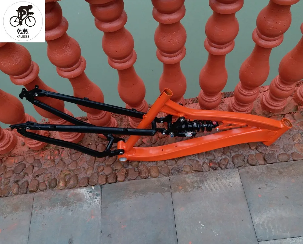 Discount Kalosse adluts bike frame with 190mm travel DIY colors   mountain bicycle  frame alloy   Downhill  DH/AM  bike frame 2