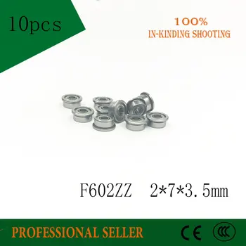 

F602ZZ flange bearings 10PCS F602ZZ band edge bearing flange (2*7*3.5MM)