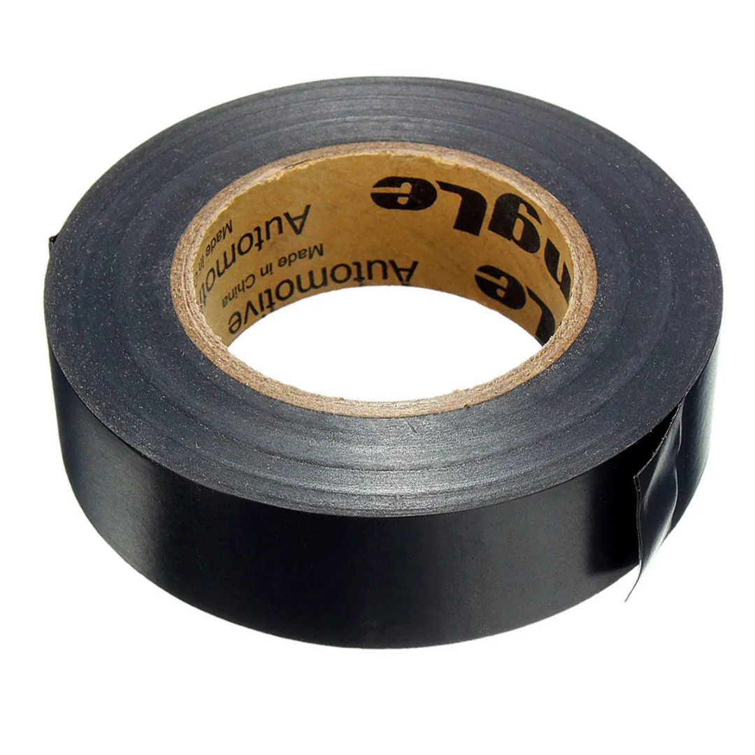 

1 roll Black Electrical Insulation Tapes Mayitr Flame Retardant Adhesive Wire Harness Tape For Electricians Home Tool 19mm*20m