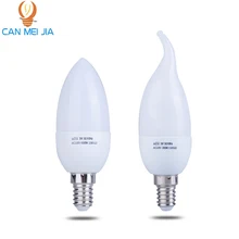 E14 Светодиодные лампы накаливания Светодиодные лампы для светильников Энергосберегающие свечи Лампы Светильники Светильник для домашнего украшения лампочка e14 светодиодные лампы