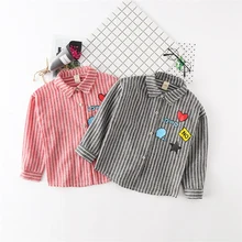 Розничная, новая детская одежда для девочек Рубашка с рисунком для девочек в Корейском стиле