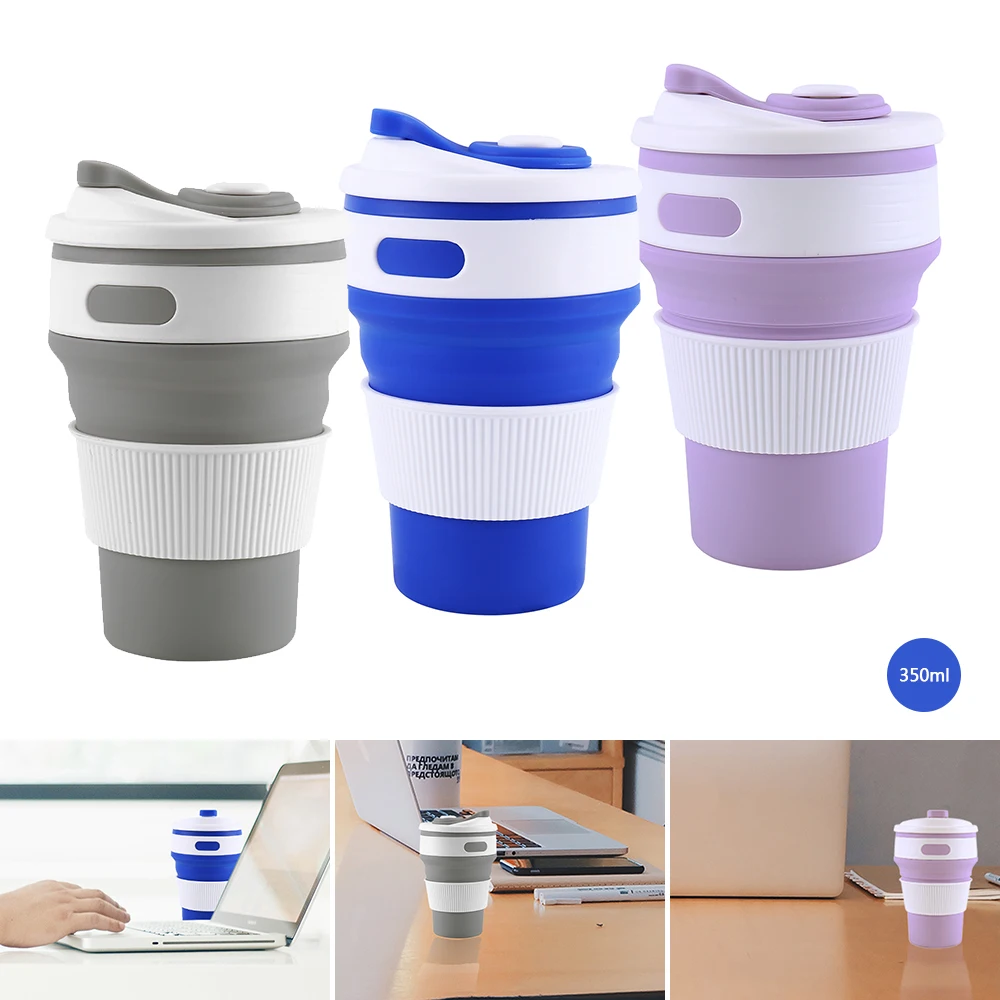 Coffee Cups Travel Collapsible Silicone Portable Tea Cup for Outdoors