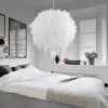Modern Luxury Feather Droplight Romantic Hanging Dome Lamp Lamparas Pendant Luminaria Chandelier For Living Room Bedroom ► Photo 3/6