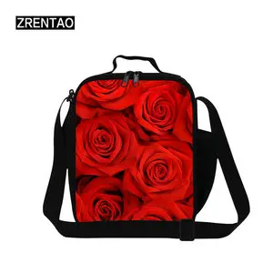 red lunch tote