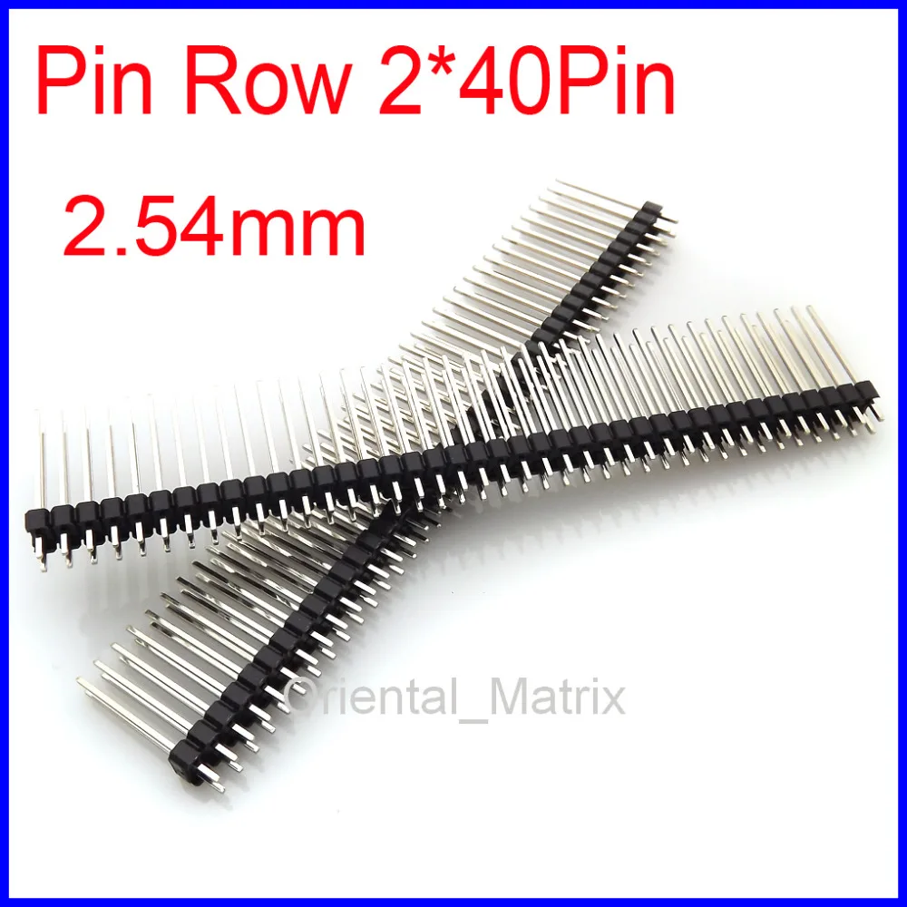 Free-Shipping-20pcs-2-40Pins-Double-Pin-Row-2-54-mm-Pitch-Straight ...