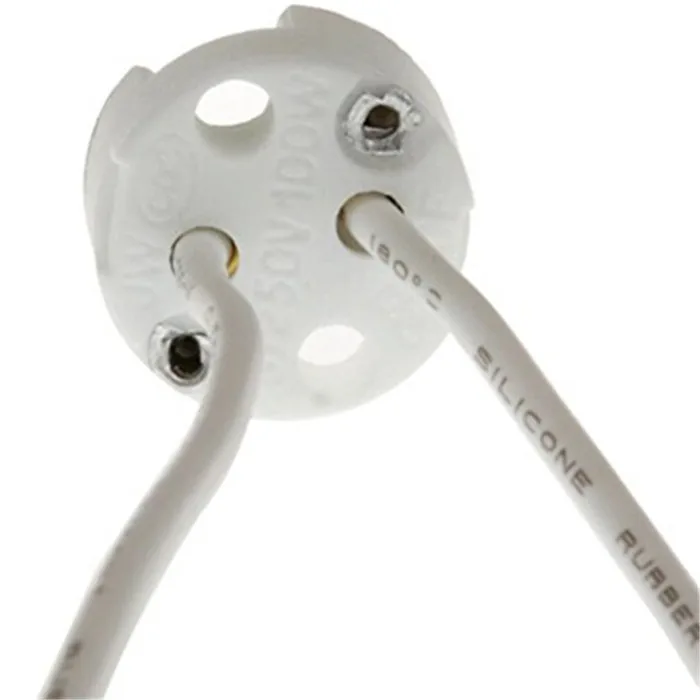 Bases da Lâmpada g6.35 mr16 cerâmica suporte da Ceramic Lamp Holder Fitting Base : Led Cfl Halogen Light Lamp Holder