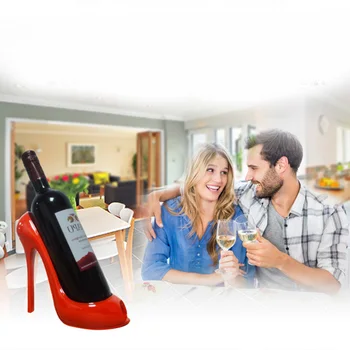 

Newly High Heel Wine Rack Bottle Holder Shoe Home Table Kitchen Decor Gifts TE889