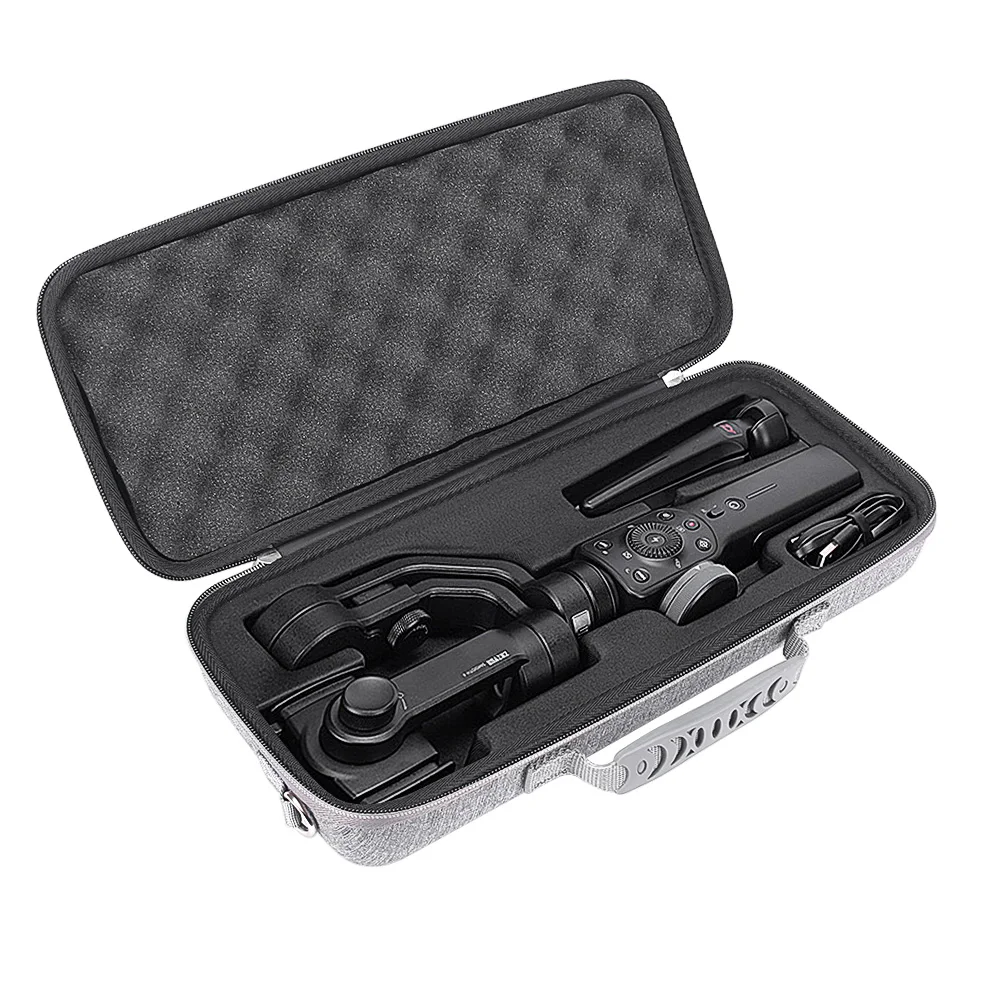 New Top PU Hard Box Travel Carrying Storage Cover Case For Zhiyun Smooth 4 Handheld Gimbal Stabilizer-Extra Room Accessories | Электроника