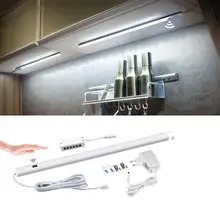 30/40/50 см ручная развертка Сенсор Кухня светильник 5 Вт 6 Вт 7 Вт светодиодный настенный светильник ручной работы умный переключатель дистанционного Управление светодиодный шкаф светильник s спальни шкаф лампы