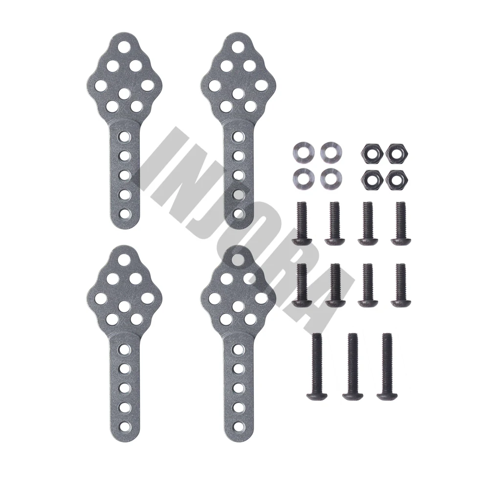 INJORA 4 шт. CNC металлический амортизатор крепление регулировка высоты угол стенд для RC Гусеничный автомобиль осевой SCX10 90046 D90 D110