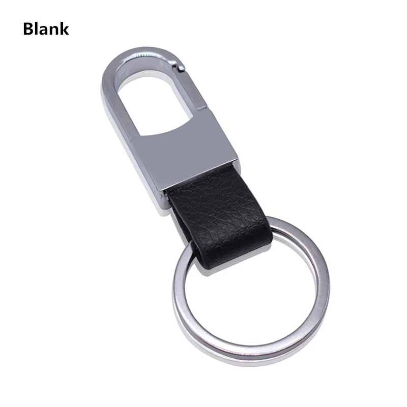 metal leather keychain