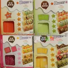 Двусторонняя Четыре вида моделей цветные торт ролл коврик, швейцарский egg roll печать мат, торт муляж мат, силиконовые выпечки мат, 20 шт