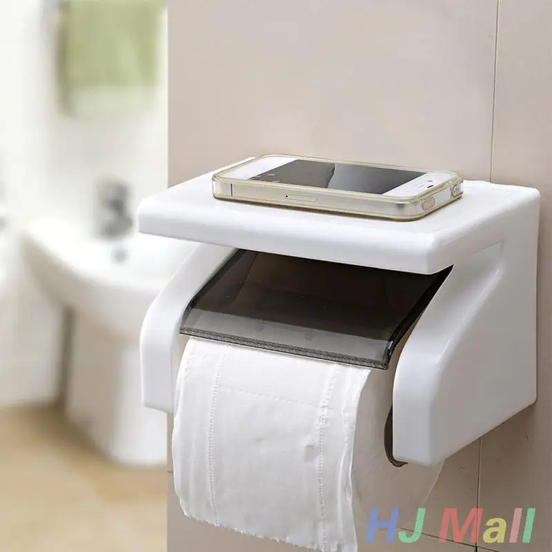 Современные Ванная комната настенный Пластик Водонепроницаемый Туалет Бумага коробка держатель рулона