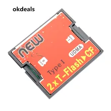 Полезный 2 порта TF для SDHC для типа I 1 компактный адаптер для флэш-карт считыватель карты памяти адаптер пластик красный офис компактный Горячий