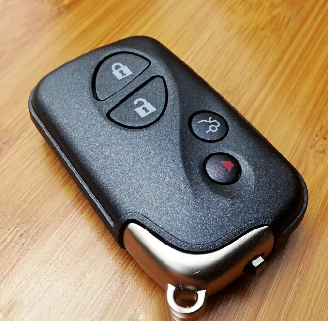 

Keyless Entry 4 Buttons Smart Card Key Shell Case For Lexus ES350 LS460 GS350 IS RX SC With Emergency Key Blade Fob Key Cover