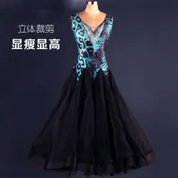 2019 Новый костюм распродажа бальных танцев юбки новейший дизайн женские современное Танго Вальс платье/стандартные конкурс платье M049