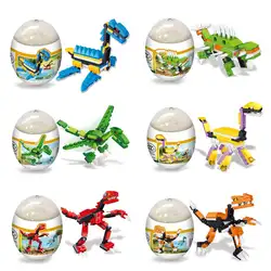 Динозавры игрушки для детей модели для сборки ребенок Монтессори игрушки Puzzel яйца динозавров игрушки для Детский подарок Разные цвета