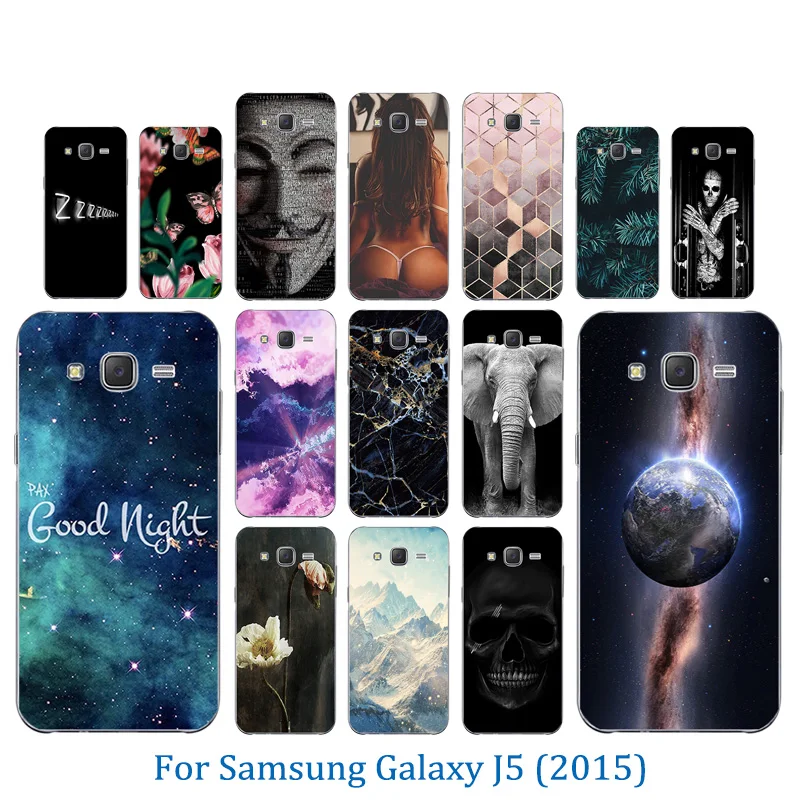 Матовый защитный чехол для телефона Samsung Galaxy J5 2015 прозрачный силиконовый J5008 YC955