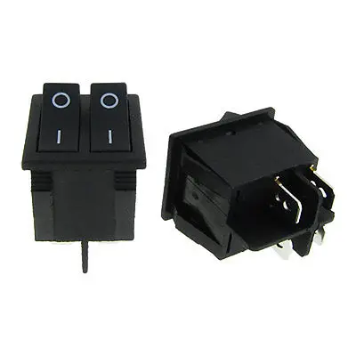 

High quality  5pcs AC 15A/250V 20A/125V 4 Pin SPST ON-OFF I/O 2 Way Snap In Boat Rocker Switch