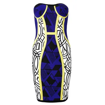 

2017 New Sheath Off Shoulder Sexy Print Club Dress Rayon Evening Party Bandage Bodycon Floral Vintage Dresses Wholesale