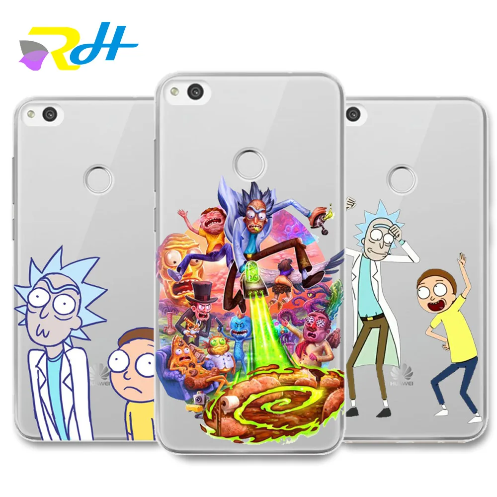 

For funda Huawei P10 lite case Rick And Morty cover for Huawei P9 lite case 2019 fashion for P10 Lite P9 Lite P10 Plus case