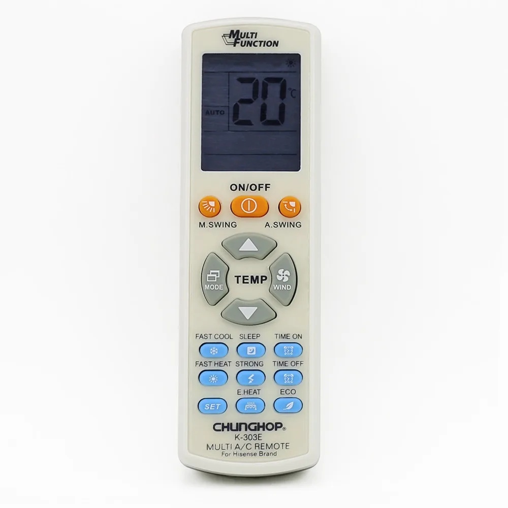 Good Quality A C Controller Air Conditioner Conditioning Remote Control Chunghop Fast Cool Heat For Hisense K 303e All Model Use Control Air Conditioner Controle Chunghopremote Control Aliexpress