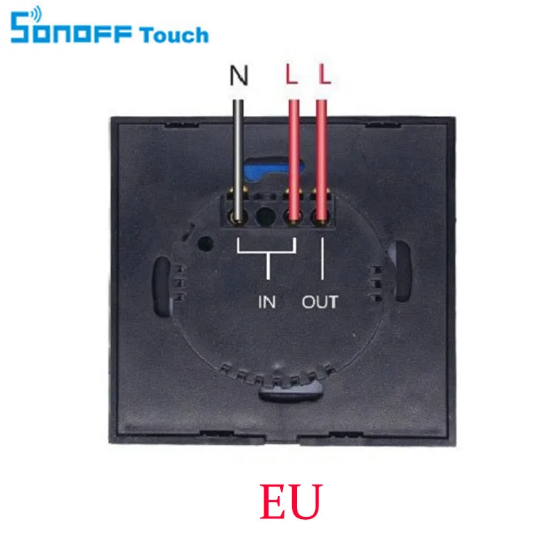 Sonoff модули домашней автоматизации sonoff led touch белое Хрустальное стекло настенный