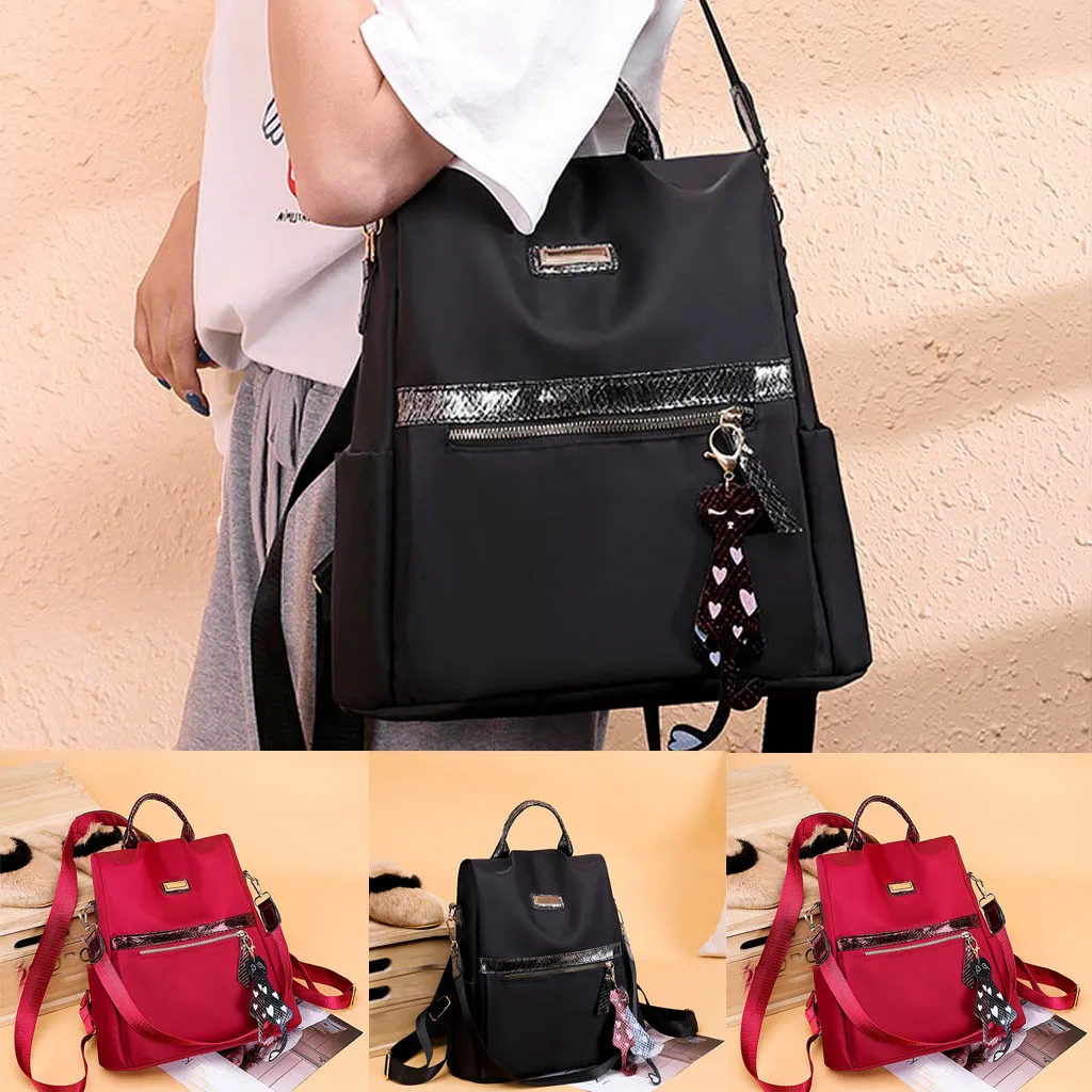 

KKMHan Famous Brand Women's Solid Color Waterproof Nylon Bag Anti-Theft Shoulder Bag Leisure Dropshipping bolsas de mujer