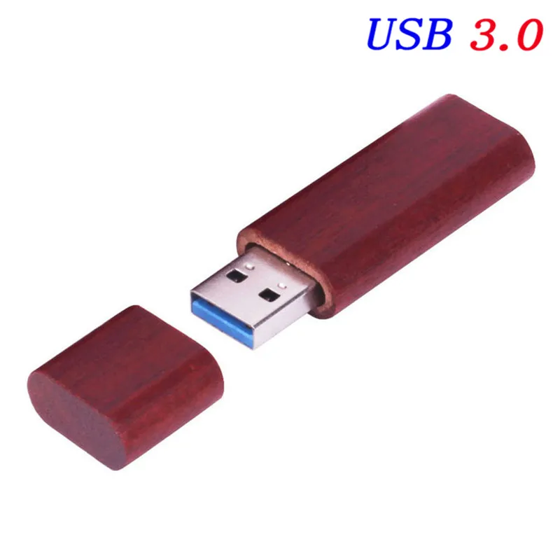 Модная деревянная флеш-накопитель USB 3,0 дизайн логотипа 64g/32g Memory Stick 16g/8g ручка привода крутая подарочная usb ручка-флешка более 10 шт логотип бесплатно - Цвет: rose wood