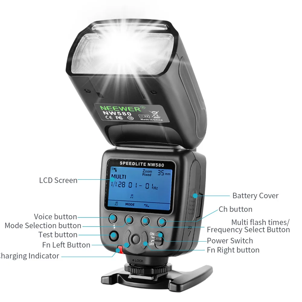 Новая беспроводная вспышка Speedlite для Canon Nikon Sony Panasonic Olympus Fujifilm и других зеркальных