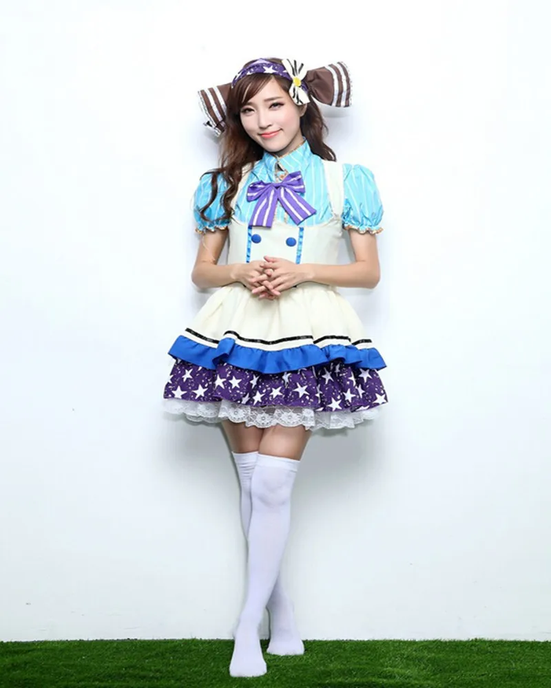 

New Style Love Live Anime Costumes Fantasia Halloween Princess Skirt Maid Love Life Tojo Cosplay Sweets Are Packed Series PS002
