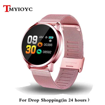 

2019 Q8 Smart Watch Women Men Blood Pressure Blood Oxygen Heart Rate Monitor Sports Tracker Smartwatch IP67 for IOS Android