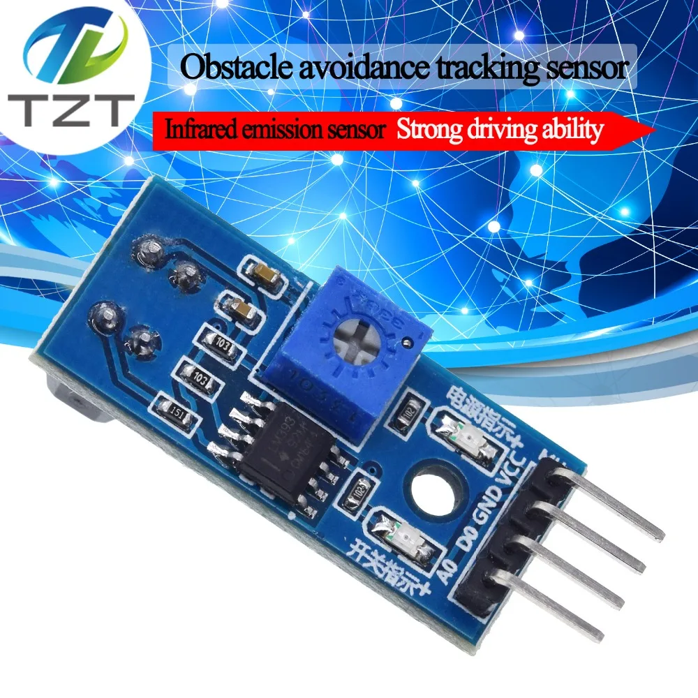 

TCRT5000 Infrared Reflectance Sensor Obstacle Avoidance Module Tracing Sensor Tracing Module for arduino Diy Kit