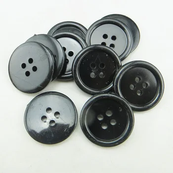 

1000PCS 15MM/23MM Black Dyed Plastic buttons coat boots sewing clothes accessory round button brand P-218