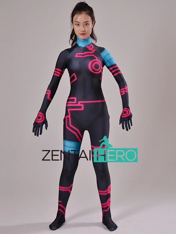 Индивидуальный заказ 3D печати взрослых анти-спираль nia Zentai комбинезон костюм из