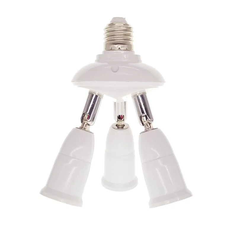 

5 in 1/4 in 1/3 in 1 E27 LED Bulb Socket Splitter Lamp Base Fireproof Holder Adapter E27 Converter Socket Spllitter Light