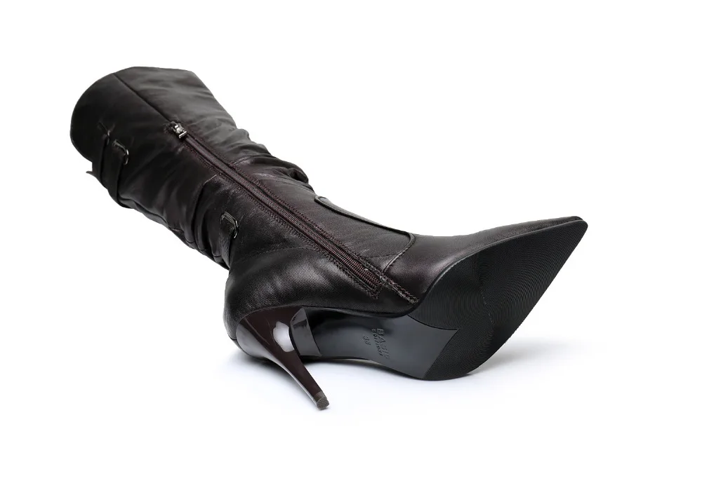 Basic Editions Для женщин SuedeLeather высокой шпильке на молнии Демисезонный осень ботинки с