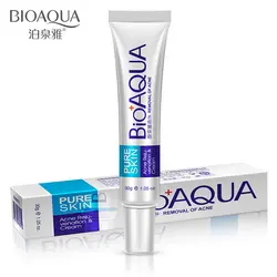 Bioaqua 30 г отбеливающий уход за кожей анти-акне лечения крем-масло Управление увлажняющий акне шрам remover поры акне крем