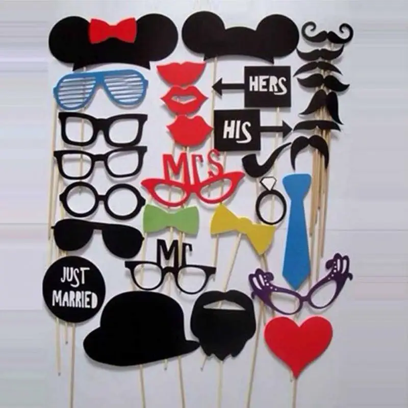31pcs Photography DIY Props Photo Decoration Props Parties Photobooth