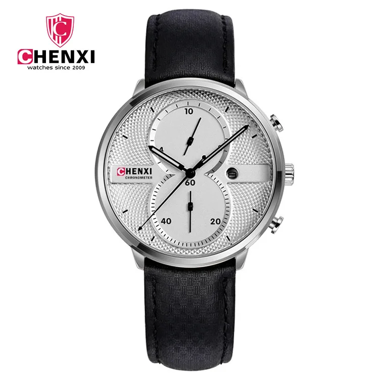 

Luxury Brand Sport Watch Men Cool CHENXI Fashion Luminous relogio masculino calendar Multifunction Chronograph quartz wristwatch