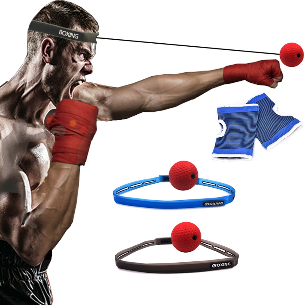 

Boxing Reflex Speed Punch Ball Training Hand Eye Coordination with Headband Improve Reaction Muay Thai Gym Exercise Equipment