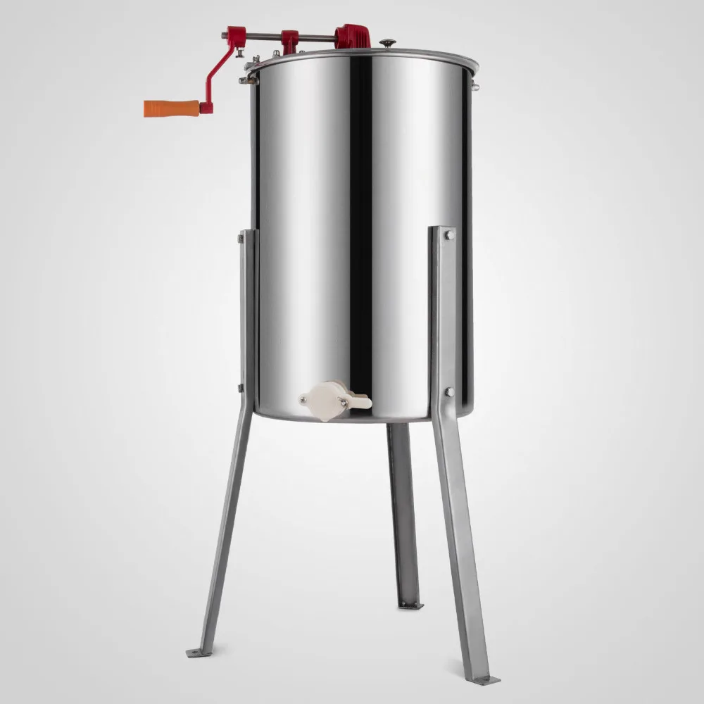 US $146.28 VEVOR Brand New Large 3 Frame Stainless Steel Manual Honey Extractor