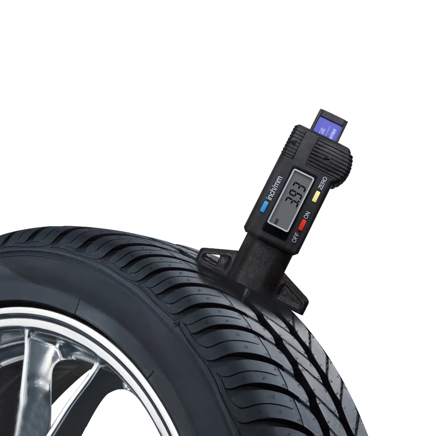

High-Precision Digital Tread Depth Gauge LCD Display Checker Tire Tester For Cars Trucks Range 0-25mm Tread Depth Gauge