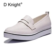 Ladies Casual Pointed Toe Slip-on Platform Loafers Fashion White Women Flat Shoes Low Heeled Women Flat Size 34-40 Women Loafers Ladies Casual Pointed Toe Slip-on Platform Loafers Fashion White Women Flat Shoes Low Heeled Women Flat Size 34-40 Women Loafers
