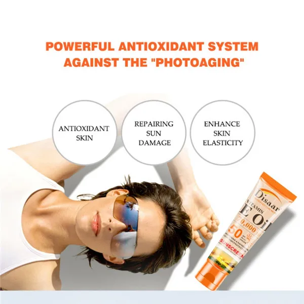 Витамин Е солнцезащитный крем увлажняющий дышащий анти-УФ SPF50+ PA+++ солнцезащитный крем для лица тела